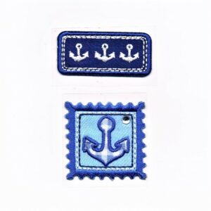 Ecusson Thermocollant Etoile Bleu et Marine - 3 Tailles