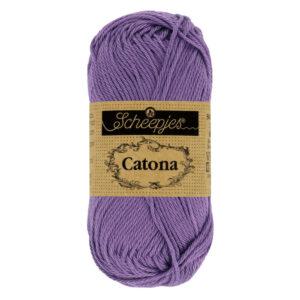 Catona Mauve foncé fil coton à tricoter, crocheter 50g pour les amigurumis, vestes, pulls, foulard Scheepjes 113 Delphinium